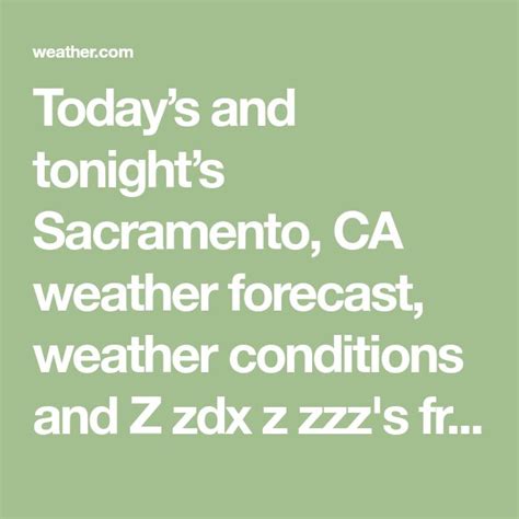 The weather channel sacramento california. Sacramento, CA Weather. 11. Today. Hourly. 10 Day. Radar. Video. 15 Day Allergy Forecast. Based on the weather conditions expected for your area, Watson predicts the following risk of allergy ... 