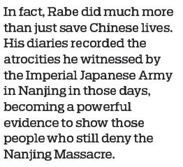 The whole world should know about John Rabe, hero of Nanjing