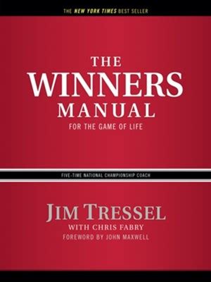 The winners manual for game of life jim tressel. - Study guide to accompany fundamental nursing skills and concepts.