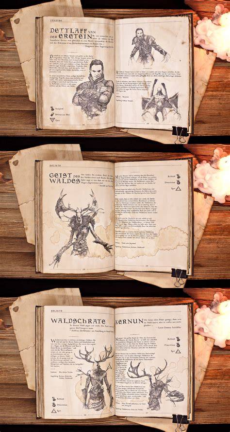 The witcher 3 bestiary book.  A fully interactive Witcher 3 Bestiary, created by me and in: Unit...