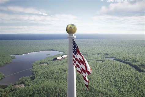 The world’s tallest flagpole. A tiny Maine town. An idea meant to unite people is dividing them
