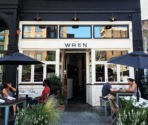 The wren manhattan. Specialties: The Bowery's best outdoor patio, cocktails and brunch! Established in 2011. The Wren is an anchor of the eclectic bar and restaurant community of the Bowery neighborhood. Galway-born owner Mark Gibson named it for the old Irish pagan tradition of parading a wren bird through the streets the day after Christmas. 