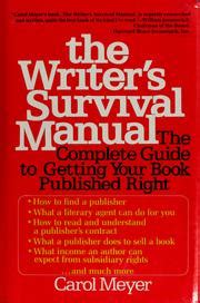 The writers survival manual by carol meyer. - Kubota b7100hst d b7100hst e new type tractor illustrated master parts list manual.