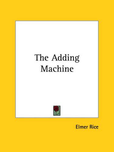 Download The Adding Machine By Elmer Rice