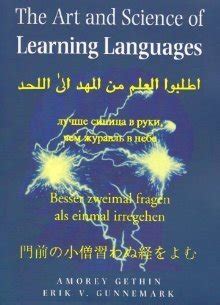 Read Online The Art And Science Of Learning Languages By Amorey Gethin