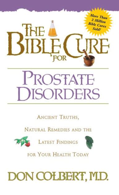 Read The Bible Cure For Prostate Disorders Bible Cure By Don Colbert