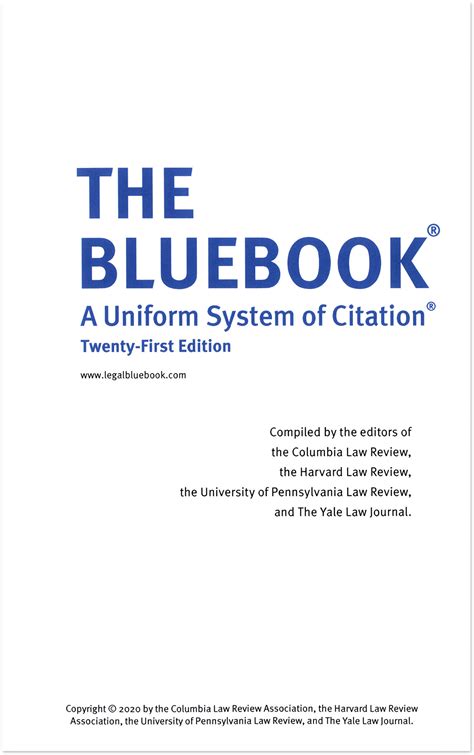 Read Online The Bluebook A Uniform System Citation By Harvard Law Review