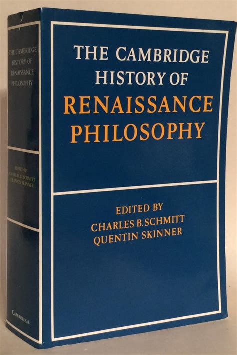 Read The Cambridge History Of Renaissance Philosophy By Charles B Schmitt