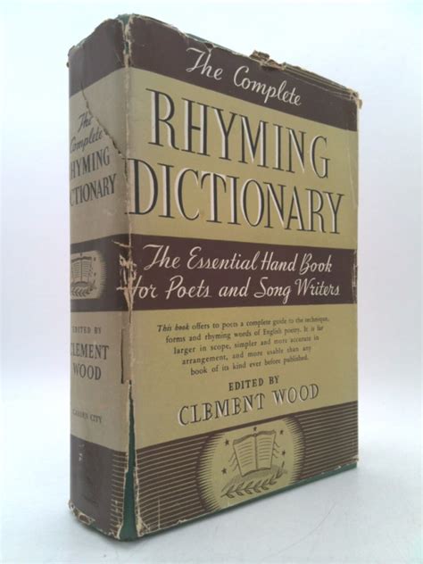 Read The Complete Rhyming Dictionary By Clement Wood