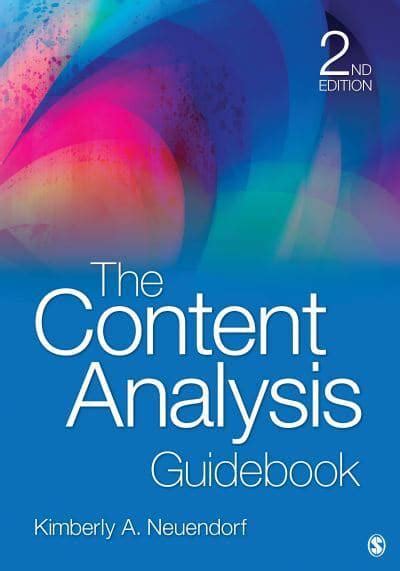 Read The Content Analysis Guidebook By Kimberly A Neuendorf