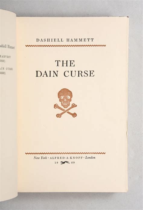 Read Online The Dain Curse By Dashiell Hammett