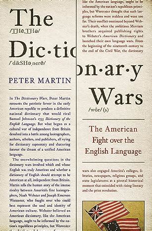 Download The Dictionary Wars The American Fight Over The English Language By Peter   Martin