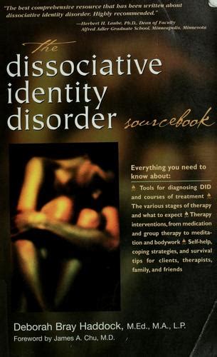Full Download The Dissociative Identity Disorder Sourcebook By Deborah Bray Haddock