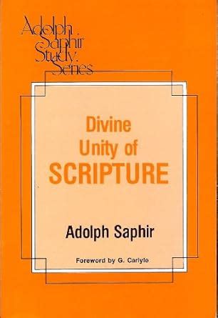 Download The Divine Unity Of Scripture By Adolph Saphir