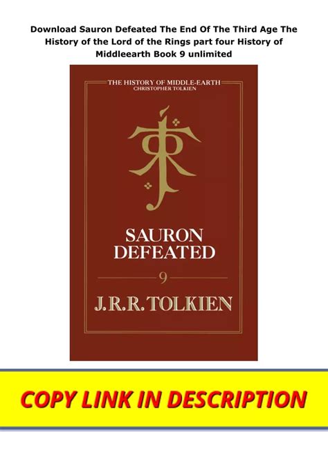 Download The End Of The Third Age The History Of The Lord Of The Rings Part Four The History Of Middleearth 9A By Jrr Tolkien