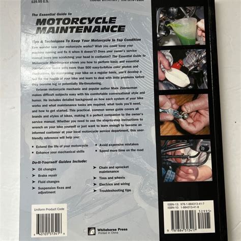 Full Download The Essential Guide To Motorcycle Maintenance By Mark Zimmerman
