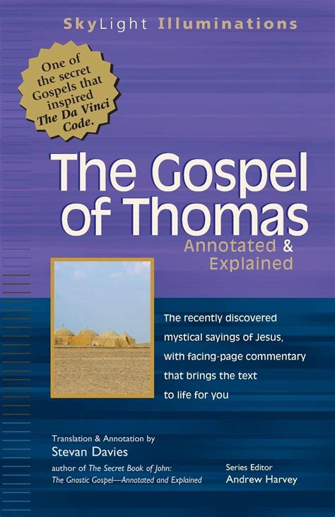 Read Online The Gospel Of Thomas Annotated And Explained By Stevan L Davies