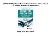 Download The Handbook Of Hospital Medicine A Concise Guide For The Busy Hospitalist By Andrew Dunn