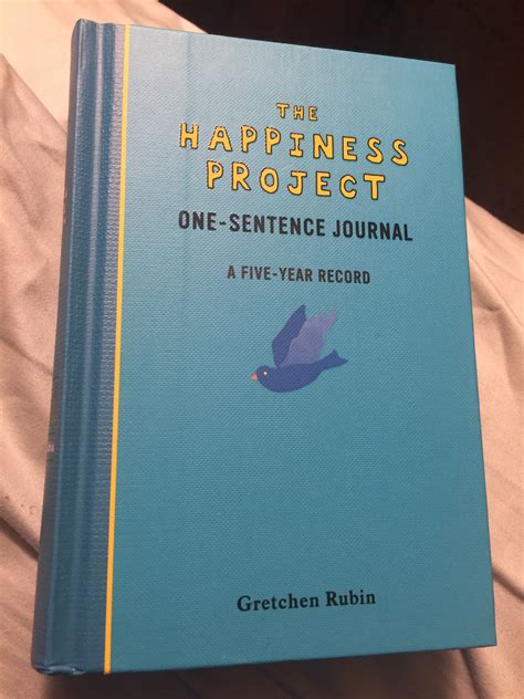 Read The Happiness Project Onesentence Journal By Gretchen Rubin
