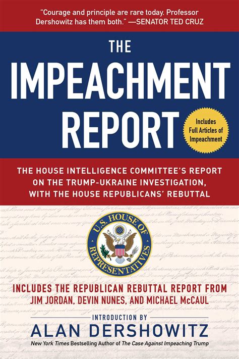 Read The Impeachment Report The House Intelligence Committees Report On The Trumpukraine Investigation With The House Republicans Rebuttal By Us House Of Representatives Permanent Select Committee On Intelligence