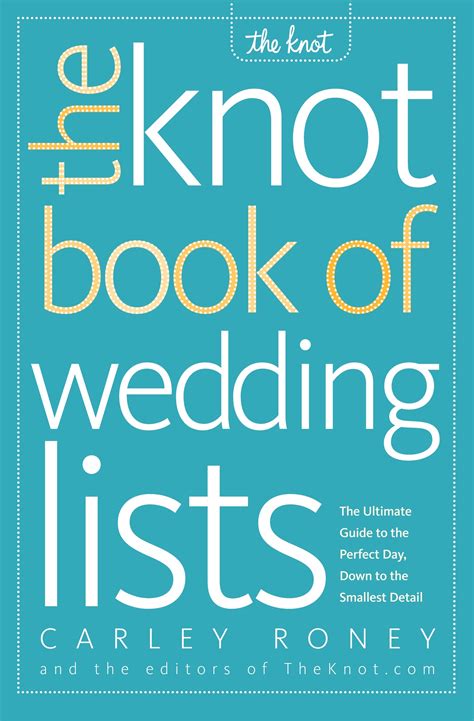 Download The Knot Book Of Wedding Lists By Carley Roney