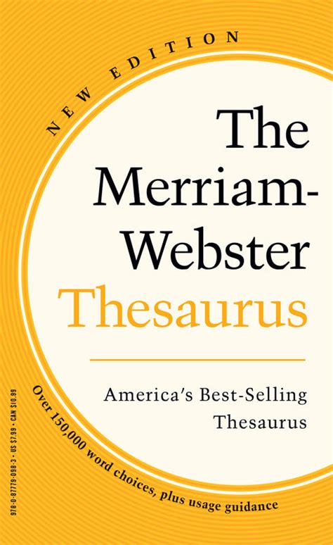 Full Download The Merriamwebster Thesaurus By Merriamwebster