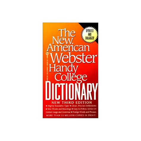 Download The New American Websters Handy College Dictionary By Philip D Morehead