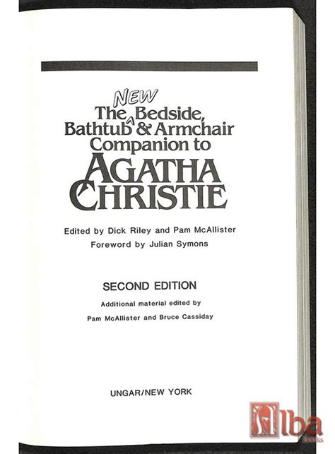 Full Download The New Bedside Bathtub And Armchair Companion To Agatha Christie By Dick Riley