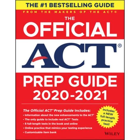 Read The Official Act Prep Guide 2020  2021 Book  5 Practice Tests  Bonus Online Content By Wiley