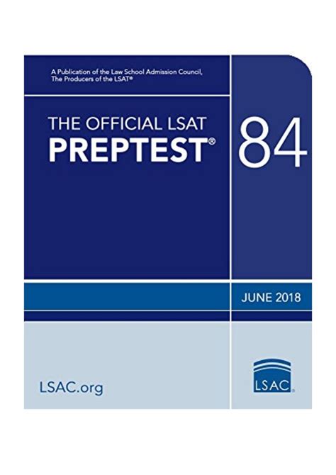 Read The Official Lsat Preptest 84 June 2018 Lsat By Law School Council