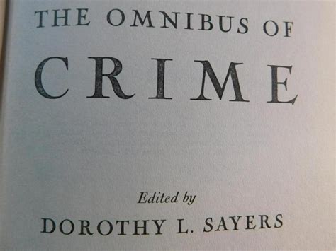 Read Online The Omnibus Of Crime By Dorothy L Sayers