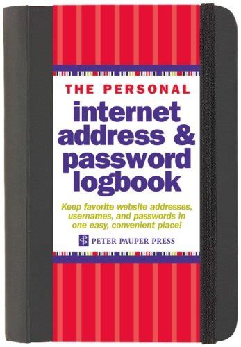 Full Download The Personal Internet Address  Password Logbook By Heather Zschock