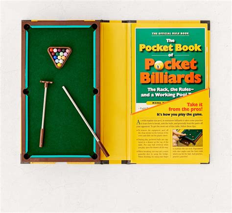 Read Online The Pocket Book Of  Pocket Billiards The Rack The Rulesand A Working Pool Table By Mike Vago