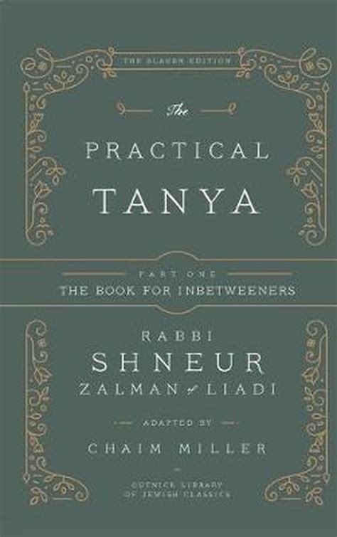 Download The Practical Tanya  Part One  The Book For Inbetweeners By Chaim Miller