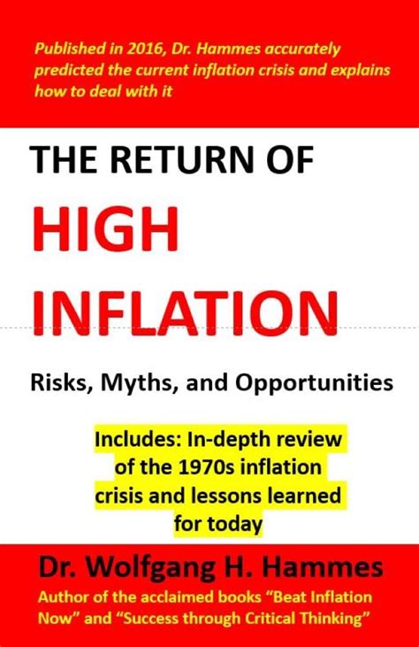 Full Download The Return Of High Inflation Risks Myths And Opportunities By Wolfgang H Hammes