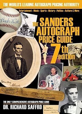 Full Download The Sanders Autograph Price Guide By Richard Saffro