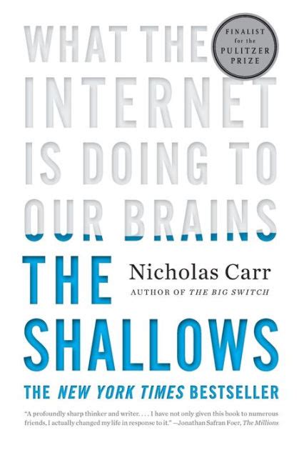 Download The Shallows What The Internet Is Doing To Our Brains By Nicholas Carr