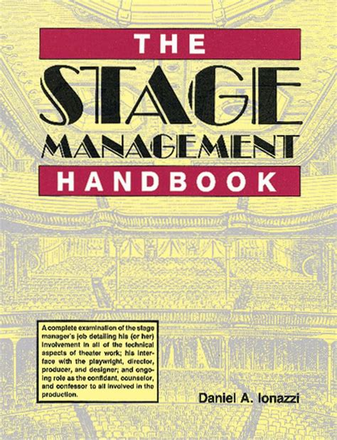 Full Download The Stage Management Handbook By Daniel A Ionazzi