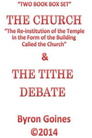 Read Online The Tithe Debate By Byron Goines