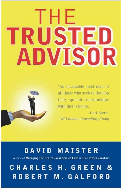 Read Online The Trusted Advisor By David H Maister