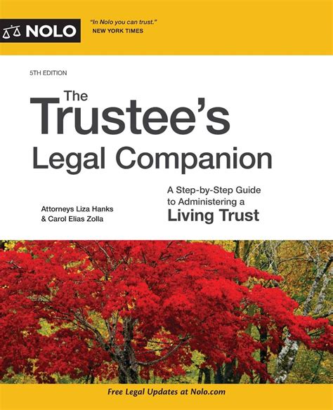 Read The Trustees Legal Companion A Stepbystep Guide To Administering A Living Trust By Liza Weiman Hanks