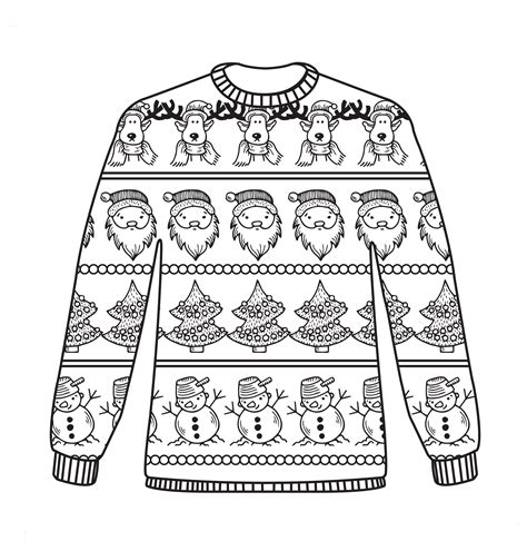 Read Online The Ugly Christmas Sweater Coloring Book For Adults By Penelope Pewter