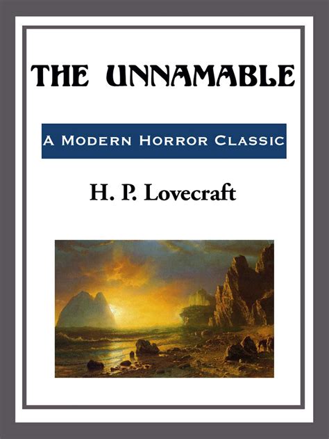 Full Download The Unnamable By Hp Lovecraft