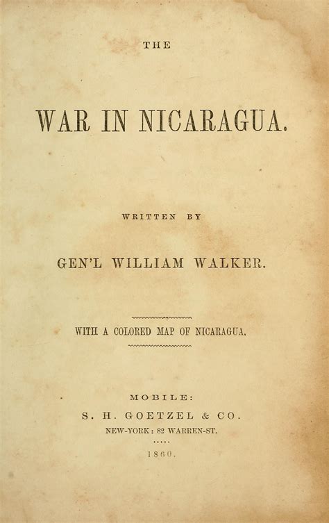 Download The War In Nicaragua 1860 By William Walker