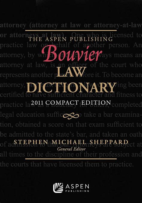 Read Online The Wolters Kluwer Bouvier Law Dictionary Compact Edition By Steve Sheppard