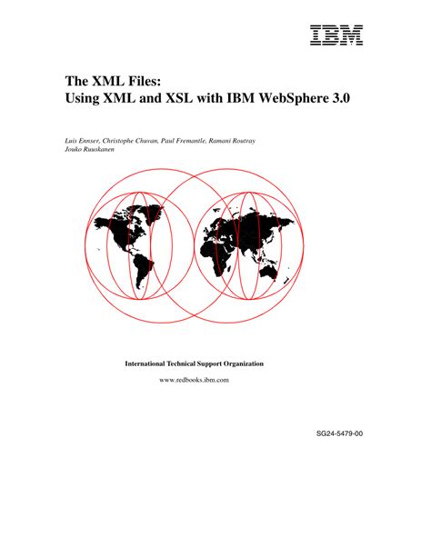 Full Download The Xml Files Using Xml And Xsl With Ibm Web Sphere 3 0 By Ibm Redbooks