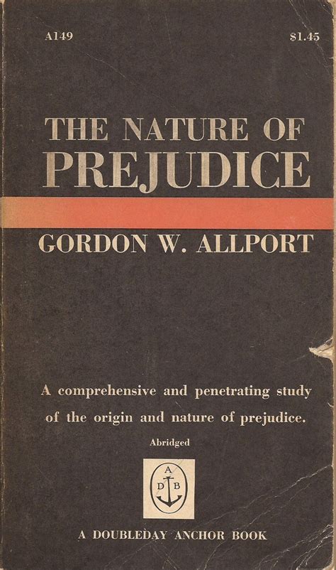 Read Online The Nature Of Prejudice By Gordon W Allport