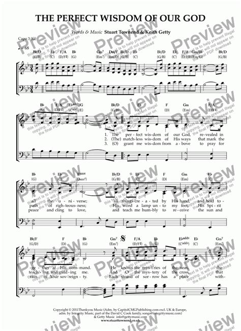 The_Perfect_Wisdom_of_Our_God-Part Sheet music for Clarinet in …