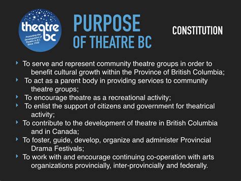 TheatreBC: Our History theatreBC