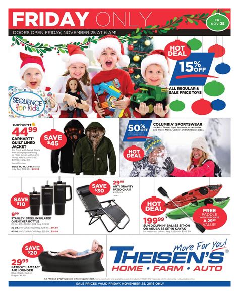 Theisen's ad for this week. Weekly Ad Monthly Ad 1207 12th Avenue S.E., DYERSVILLE, IA 52040 Store: (563) 875-6053. Monday - Saturday: 7:00am - 9:00pm (closed Sundays) Like This Store on ... 